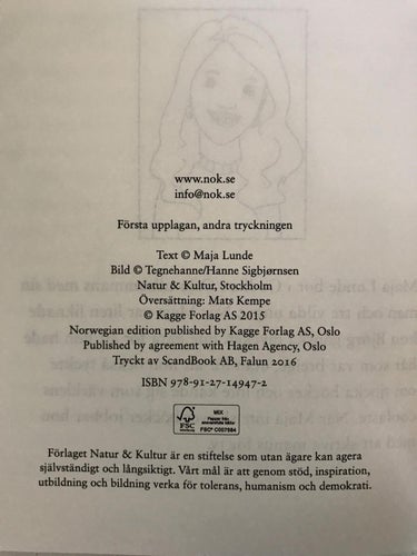 VÄRLDENS BÄSTA GÄNG Scenskräck Maja Lunde 2016