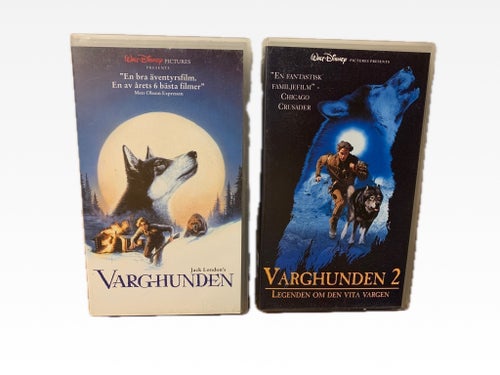 Varghunden + Varghunden 2 (VHS) WALT DISNEY PICTURES