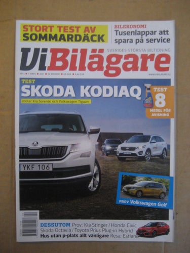 Vi Bilägare Nr:4-2017 (Test Skoda Kodiaq / Kia Sorento / Volkswagen Tiguan, Pro