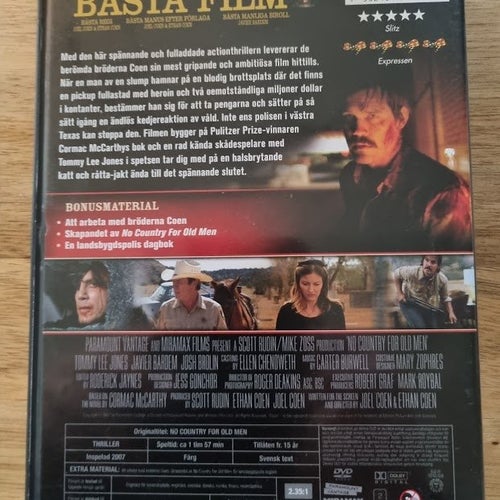 NO COUNTRY FOR OLD MEN - TOMMY LEE JONES ( SVENSKT TEXT)