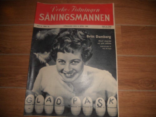 Såningsmannen nr16 1960 Britt Damberg, Påsk, Sven Jerring,