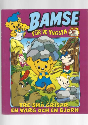 Bamse för de Yngsta Tre små grisar skick vf