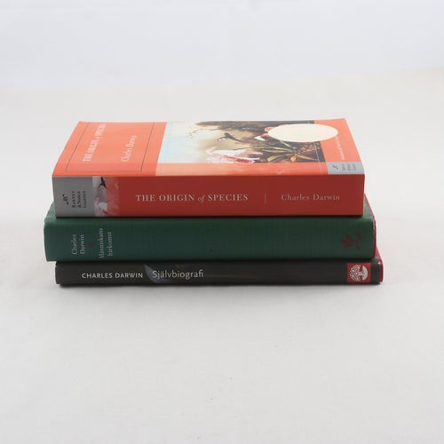 Charles Darwin, bokpaket med 3 volymer
