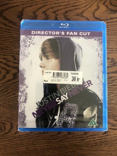 Blu-Ray: Justin Bieber, never say never - Ny, inplastad!!