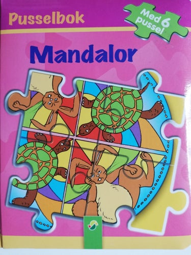 MANDALOR - EN BILDERBOK MED DJURMANDALOR OCH FABLER - 6 FÄRGLADA PUSSEL
