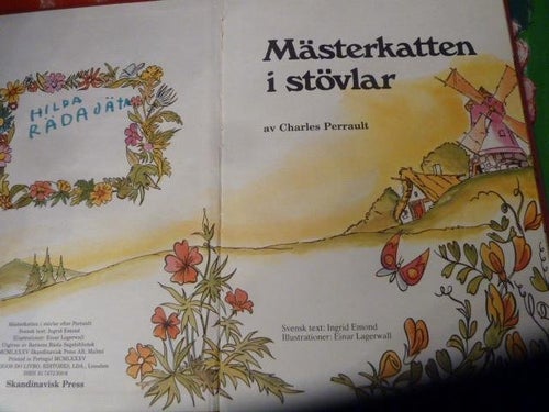 MÄSTERKATTEN I STÖVLARNA, BOK, CHARLES PERRAULT, 1985, SKANDINAVISK PRESS