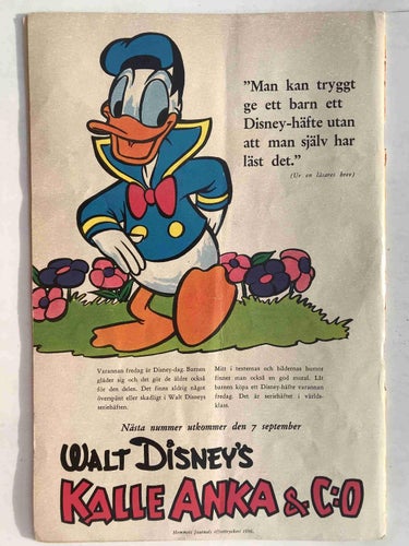 Walt Disney´s Serier - 1956:9 VG