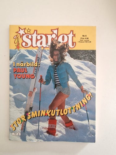 Starlet tidning nr 8 1984 - Paul Young, Joboxers, Mats Wilander