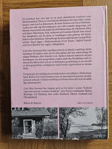 Litterär vägvisare genom svenska landskap Södermanland av Carl Olov Sommar, 1984