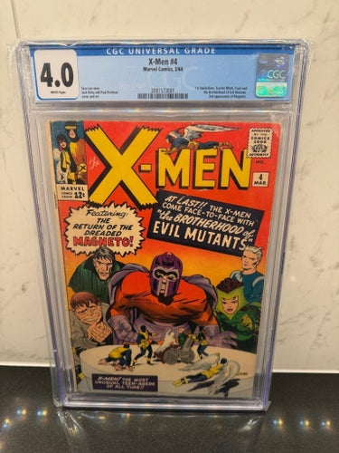 X-Men #4, Grail KEY CGC 4.0 WHITE PAGES