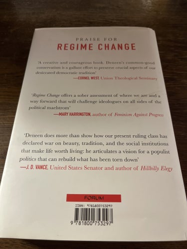 Regime Change av Patrick J. Deneen, 2023