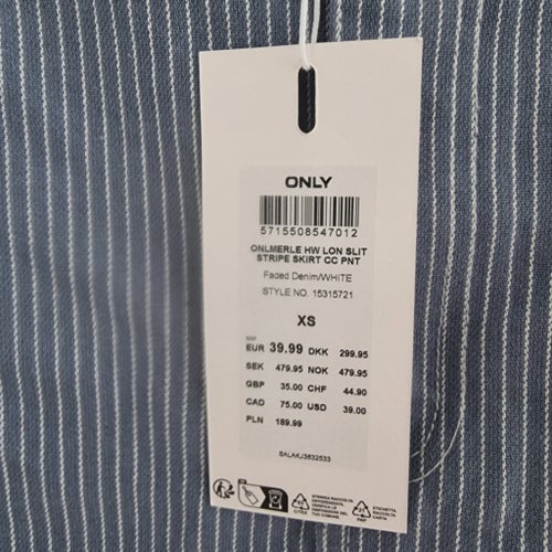 ONLY Jeanskjol str xs