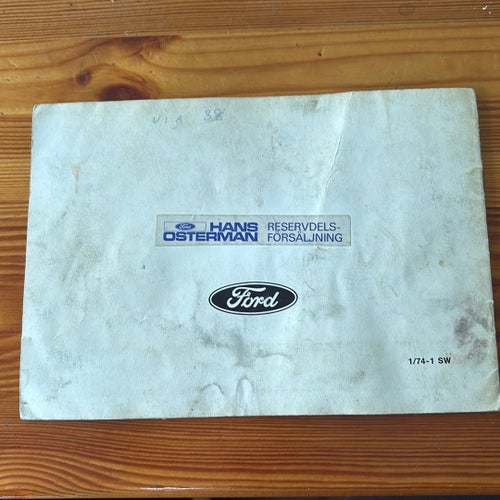 Instruktionsbok Ford Granada Ghia