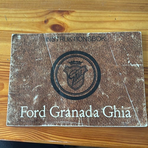 Instruktionsbok Ford Granada Ghia