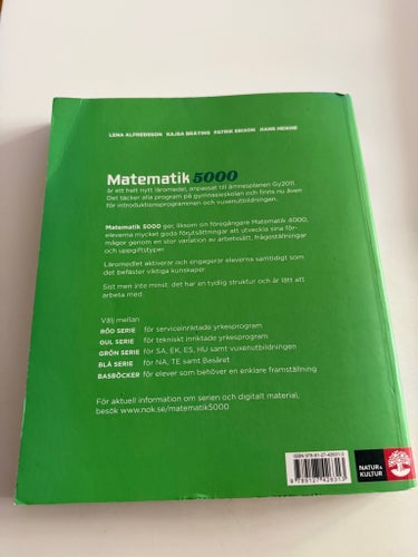 Matematik 5000 3bc VUX av Lena Alfredsson, Kajsa Bråting, Patrik Erixon, Hans