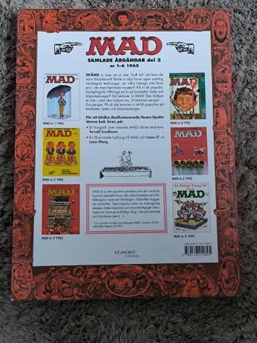 MAD Samlade Årgångar del 3 nr 1-6 1962