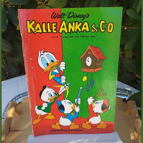 Kalle Anka & Co 1969 nr 2 Samlarobjekt VINTAGE 60-tal Fint skick
