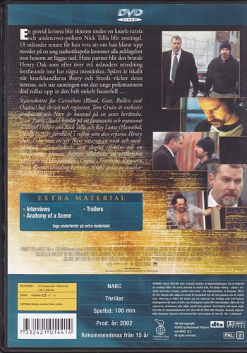 DVD / Narc / Jason Patric, Ray Liotta / Nyskick