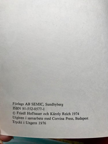 MIN STORA DJURBOK Om djuren i skogen och på ängen Kàroly Reich 1976