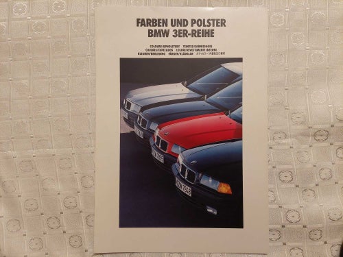 BMW 3-serie färger och klädsel E36 1990 _