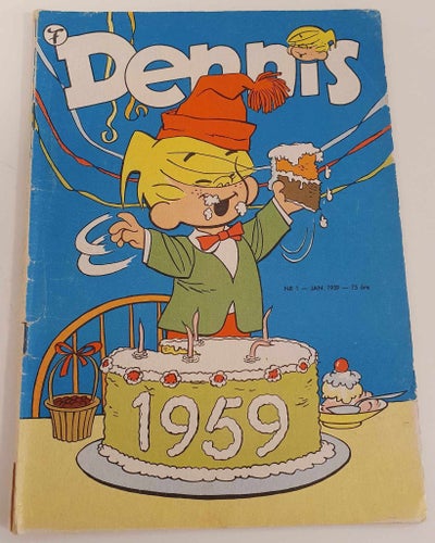 Dennis nr 1 1959 / Första Dennis vildmarksserie bak / GD/VG