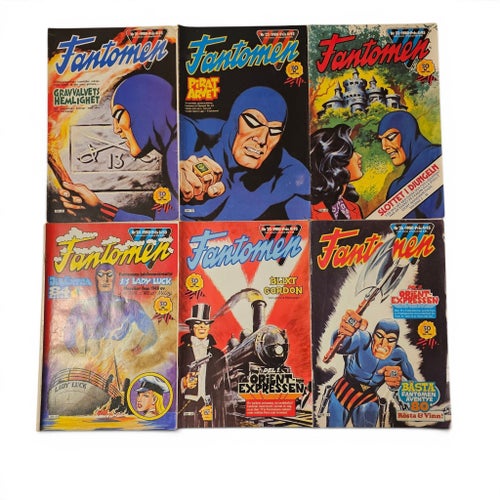 Fantomen Serietidningar - 12 st 1980-1981