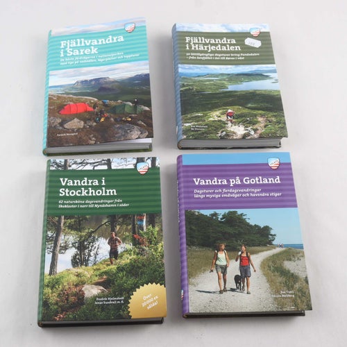Vandringsböcker från Calazo förlag, paket med 4 volymer