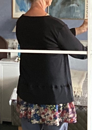 Tunika med påsydd kjolkant