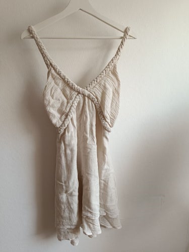 Linen Branting klänning, storlek M