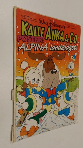 Kalle Anka 1987 nr 10 + poster Alpina lansdlaget