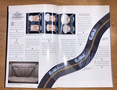 Försäljningsbroschyr Lincoln Town Car 1990