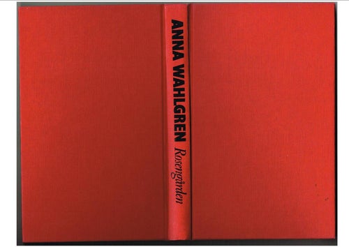 ROSENGÅRDEN - Anna Wahlgren (1986)