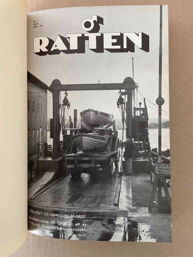 VOLVO Tidning Ratten Inbunden 1949 Monte Carlo Rally Bärgningsbil Volvobussar