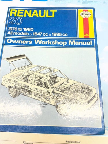 RENAULT 20 Owners Workshop Manual av Ian Coomber, 1980