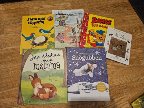 6 barnböcker i bra skick förskoleålder