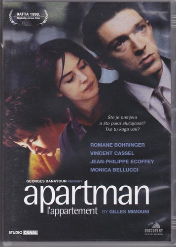 DVD / LÂ´appartement / Vincent Cassel, Monica Bellucci / Obs! Otextad!
