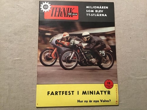 TEKNIK FÖR ALLA NR 19 1958 MIKE HAIWOOD,LÄSA I FISKFJÄLL,ROBOT ARMEN,VOLVO PV