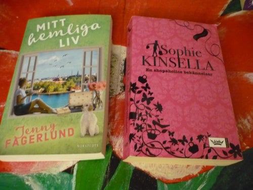 BOK, 2 STYCKEN POCKET BÖCKER, JENNY FÅGERLUND: MITT HEMLIGA LIV, SOPHIE KINSELLA