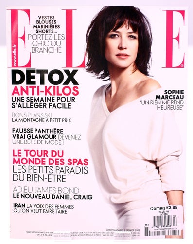 ELLE France magazine-French issue-January 1st 2009-No. 3288-Sophie Marceau cover