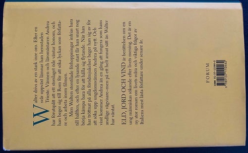 1 st bok "Eld, Jord och Vind" av Susanna Tamaro