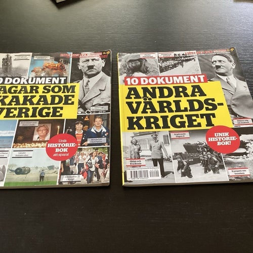 10 Dokument: Dagar som skadade Sverige och 10 Dokument: Andra Världskriget