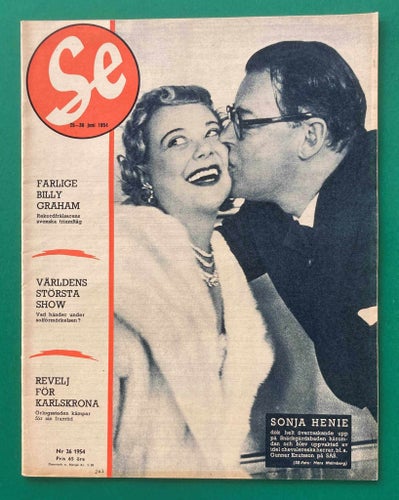 SE nr 26 1954 - Sonja Henie, Billy Graham, Karlskrona m.m.