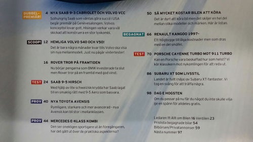 Teknikens Värld nr 6 2003: Saab 9-5 Hirsch + 9-3 Cab, Porsche 911/Cayenne Turbo