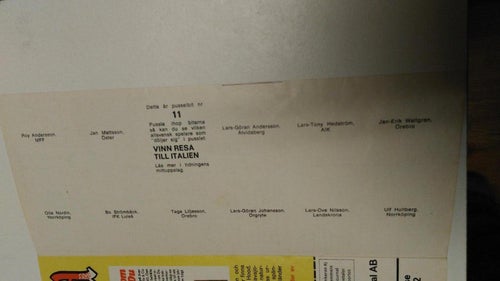 Kalle Anka 1971 nr 25 + pusselbit nr 11 Allsvensk spelare