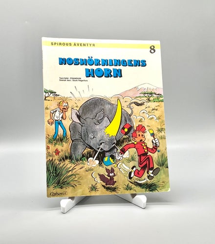 Spirous äventyr nummer 8 -Noshörningens horn av André Franquin