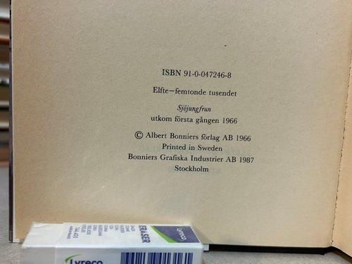 Sjöjungfrun av Stieg Trenter. Bok. Very good plus