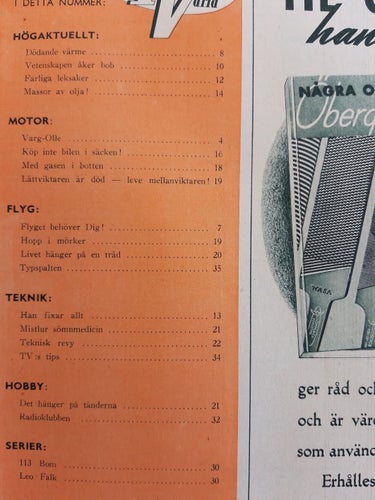 Teknikens Värld nr 5 1952: Bil, MC, flyg och hobby