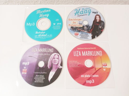 4st MP3 Ljudböcker Haag & Marklund Du Gamla Du Fria En Plats I Solen mfl