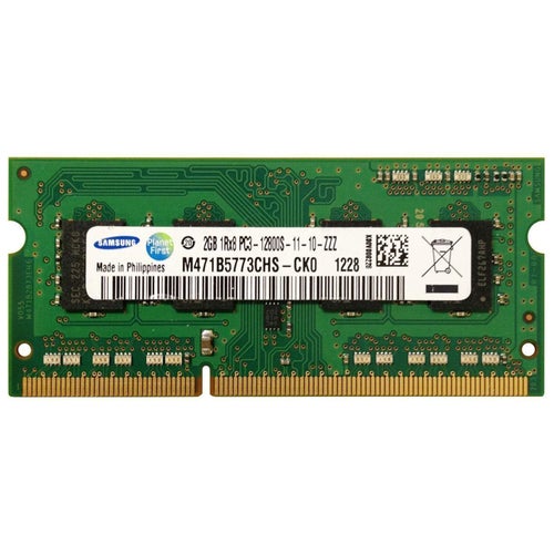 2 GB Samsung (1x2GB) DDR3 SODIMM PC3-12800S 1600 MHz CL11 RAM M471B5773CHS-CK0