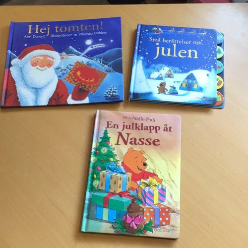3 böcker jultema, Goboken